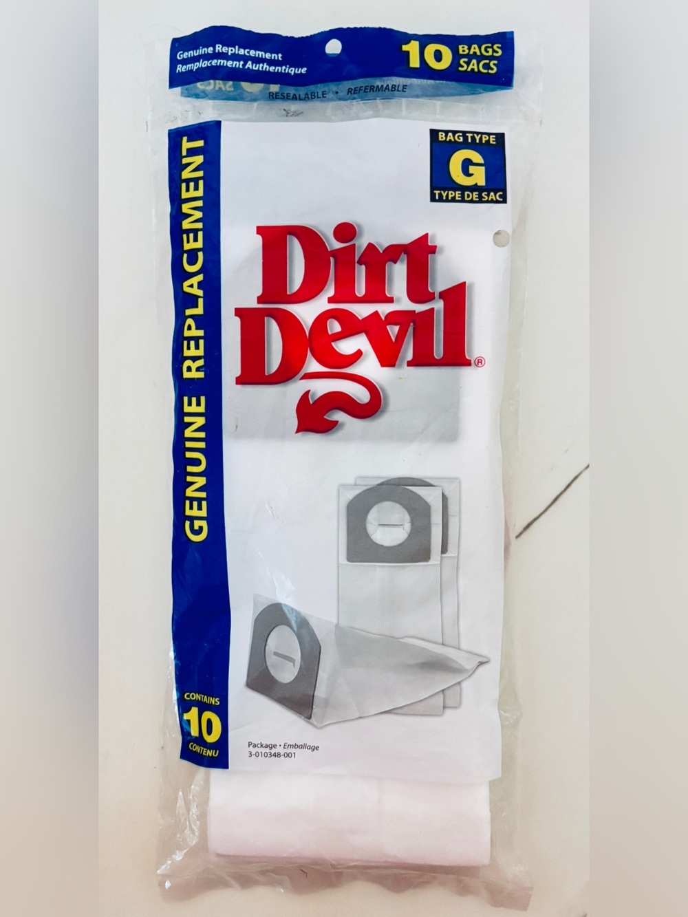 Dirt Devil Hand Vac Style G Genuine Replacement Bags - Lot Of 11 - Open Bag